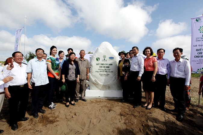 chương trình Quỹ 1 triệu cây xanh cho Việt Nam tại Khu Di tích đường Hồ Chí Minh 